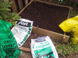 Preparing a no dig garden